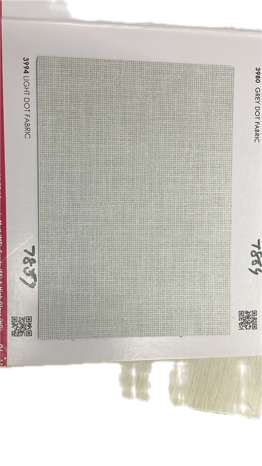 Durian Light Dot Fabric inner laminate swatch – design 3994 – Samta Plywood Centre Ahmedabad